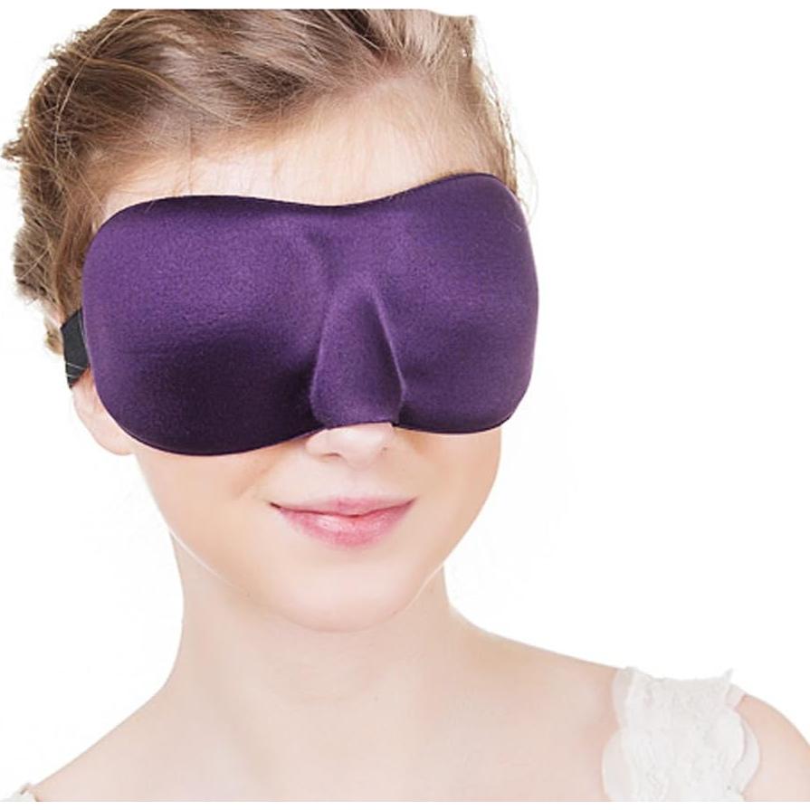 Máscara de Ojos Bringsine 3D Contorneada Opaca para Dormir