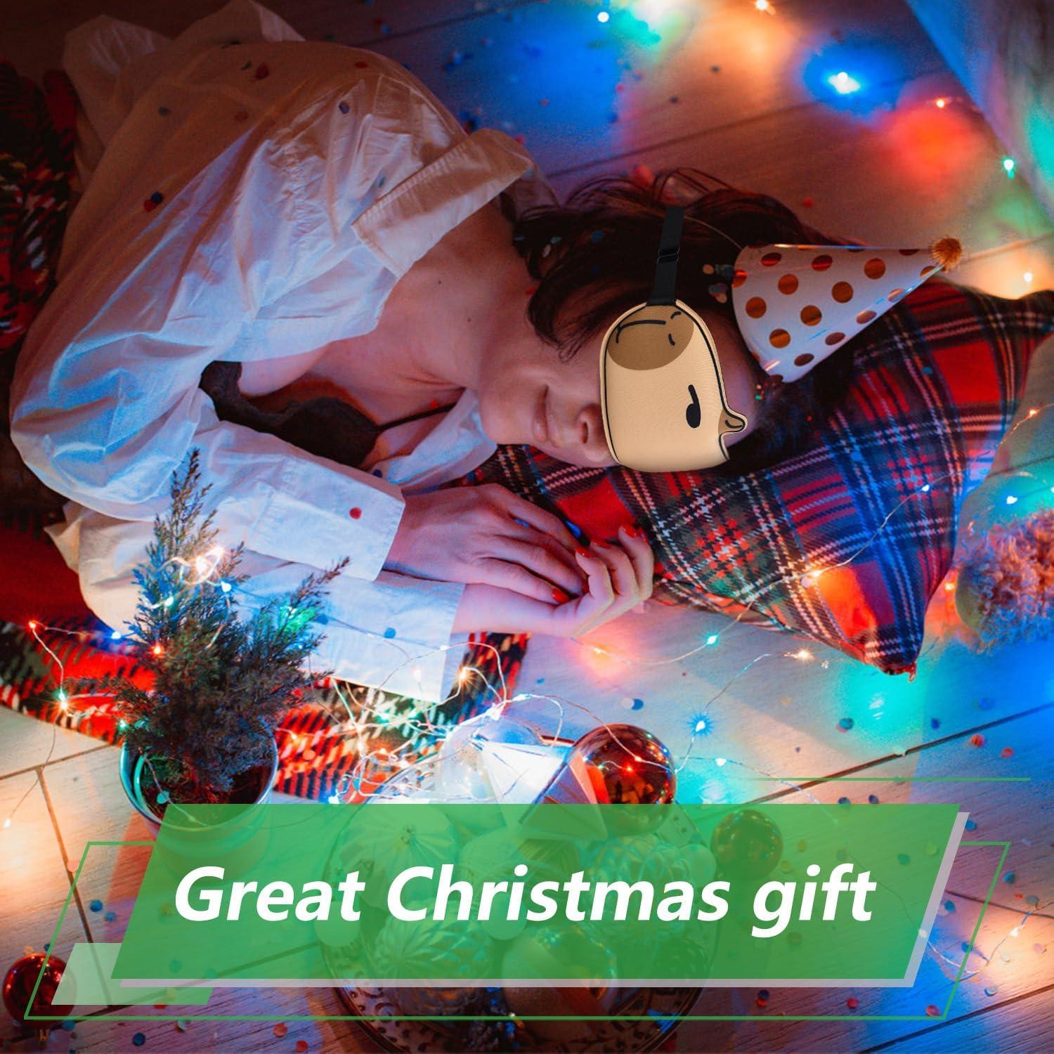 Máscara de Sueño 3D Capibara FUNAUPGO Suave y Transpirable