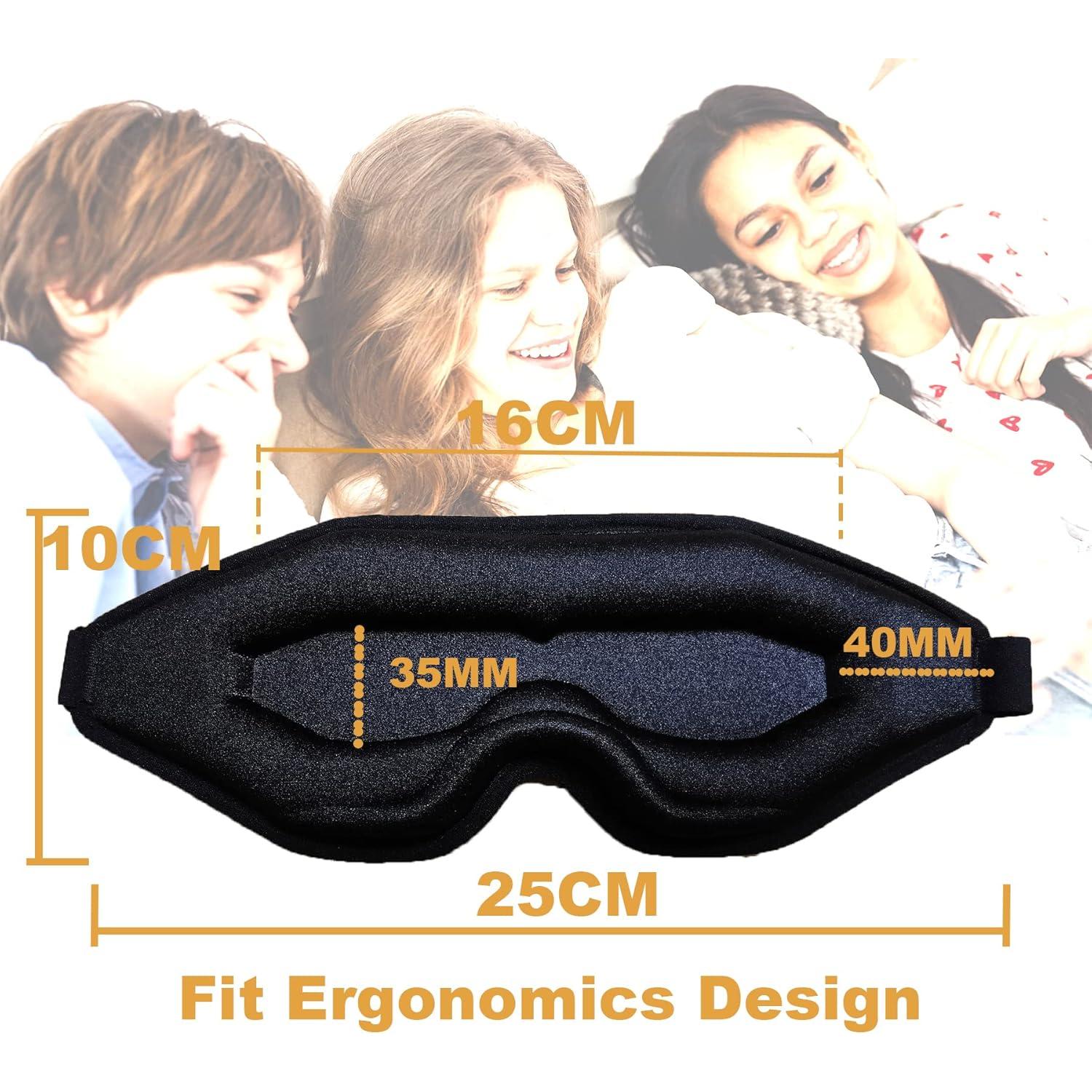 Máscara para dormir 3D FAN WU 100% opaca para ojos