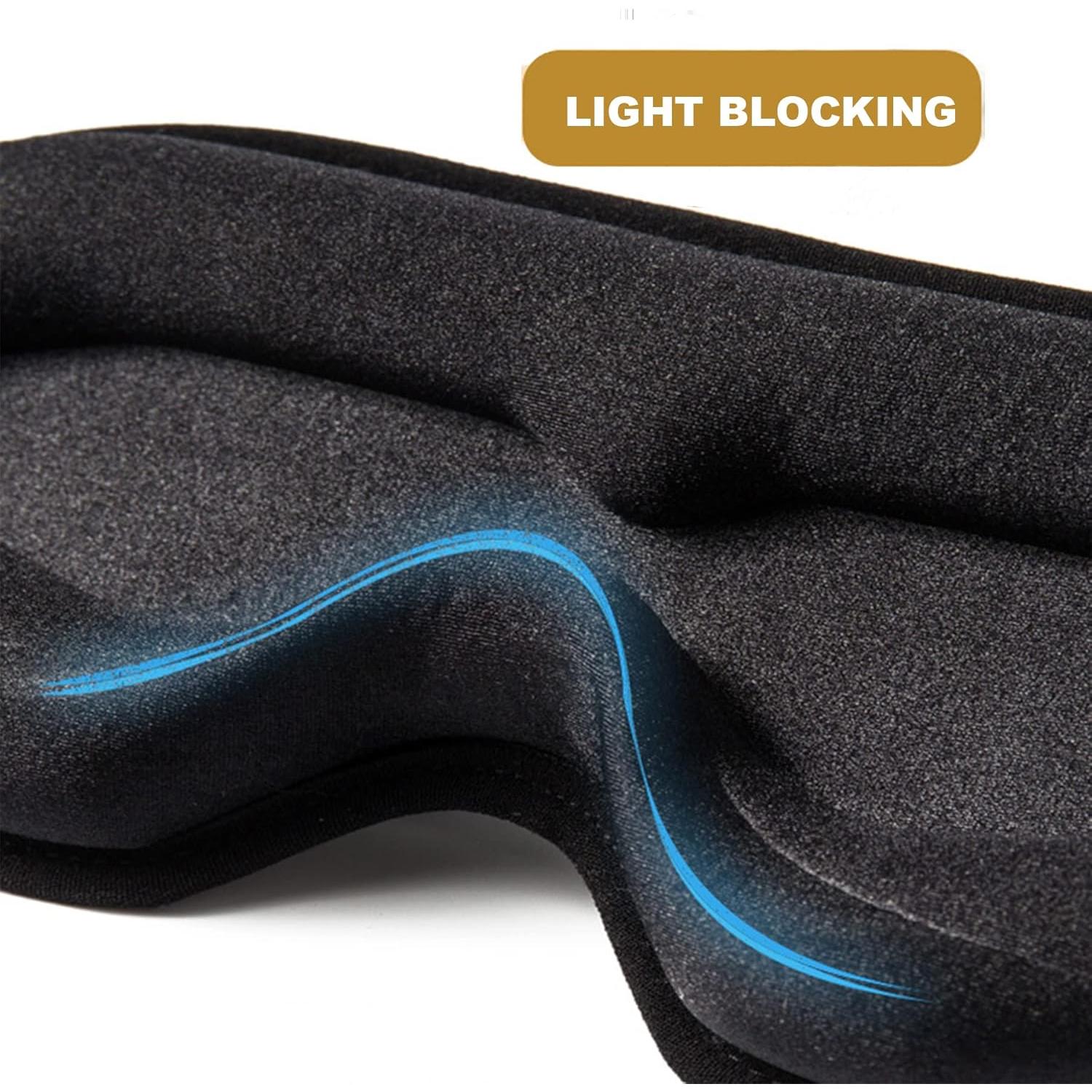 Máscara para dormir 3D FAN WU 100% opaca para ojos