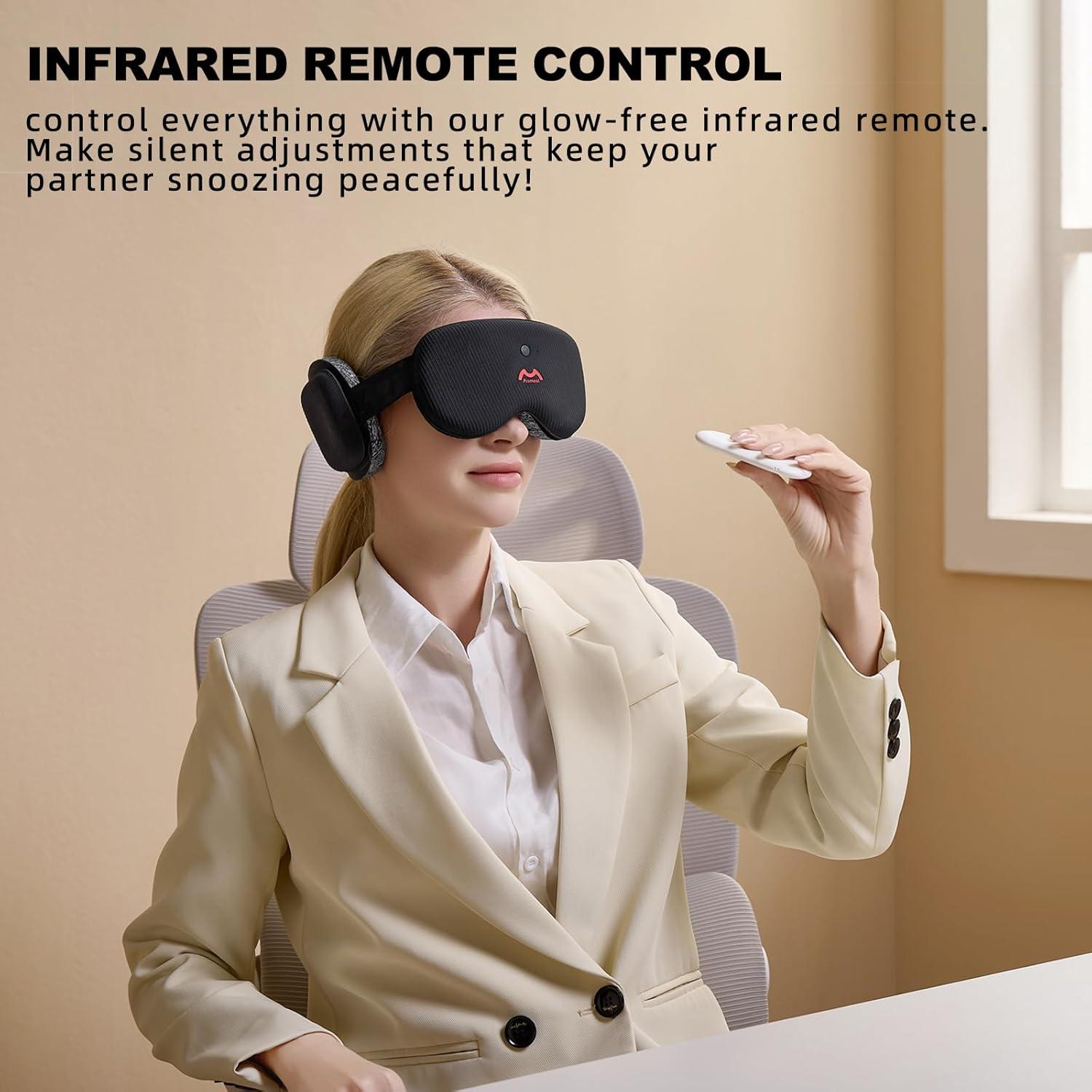 Máscara de Sueño 3D Fismool con Auriculares Bluetooth 5.4