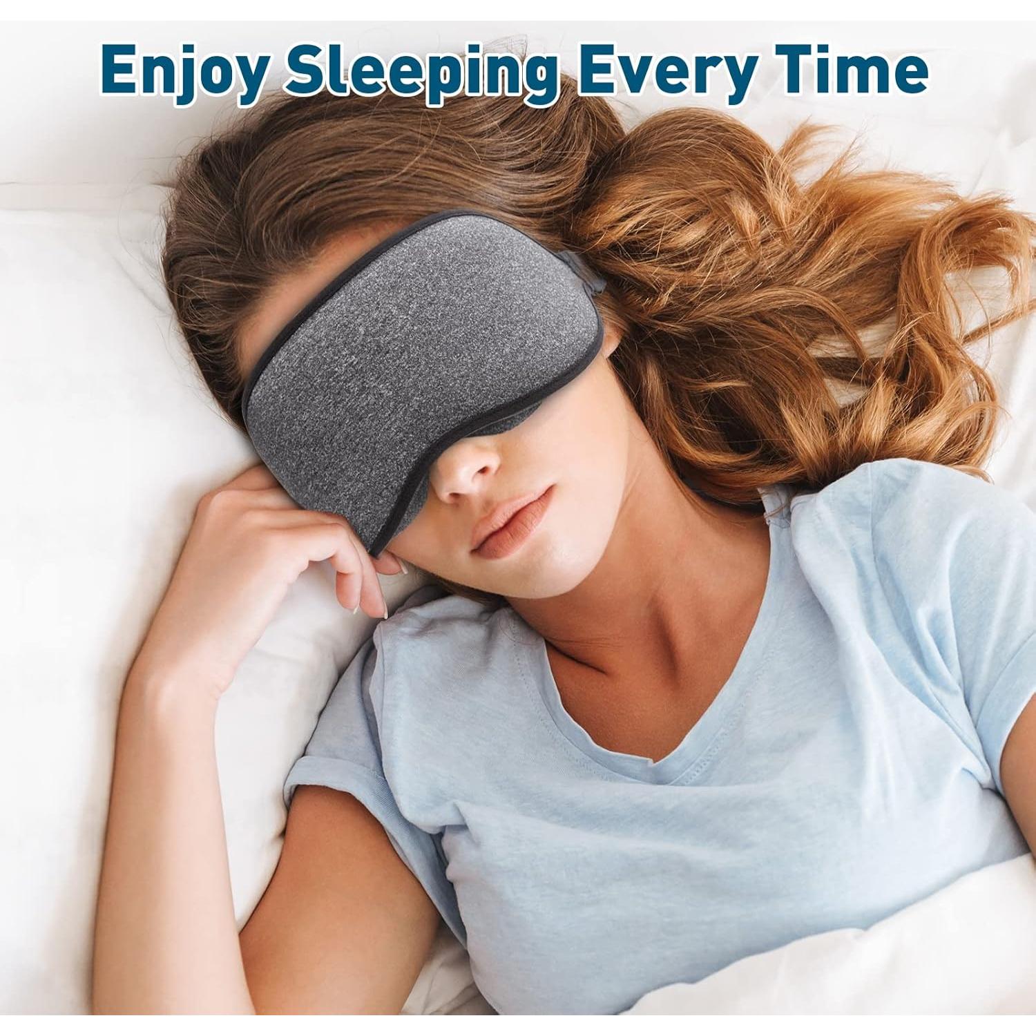 Máscara de Sueño ZGGCD 3D Antifaz Bloqueo Luz Ajustable