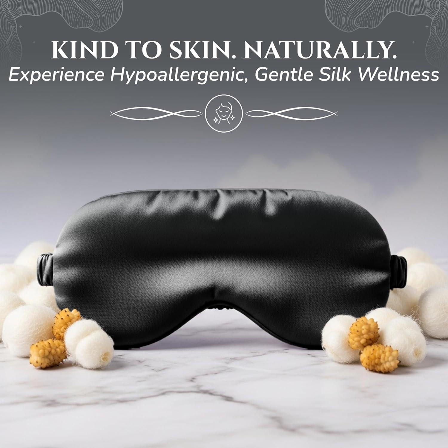 Máscara de Sueño de Seda Morera Sleep Sanctuary - Oscuridad Total