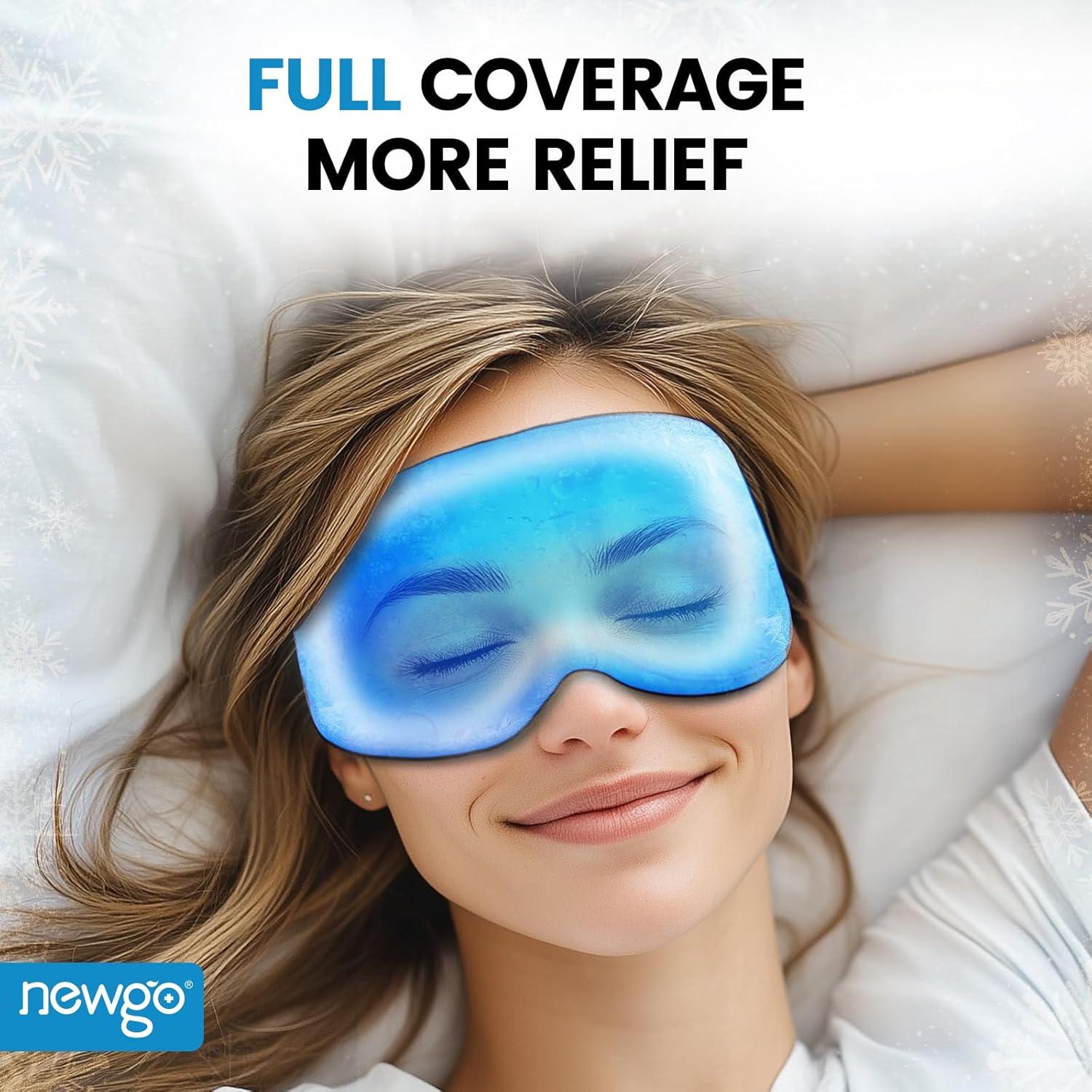 Máscara de Gel Frío para Ojos NEWGO 3D Suave Alivio Estrés