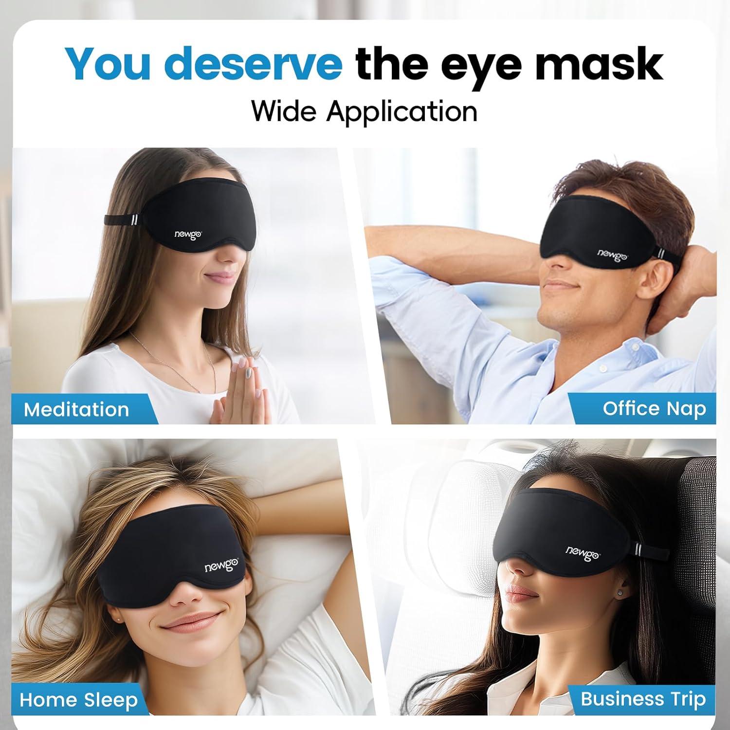 Máscara de Gel Frío para Ojos NEWGO 3D Suave Alivio Estrés