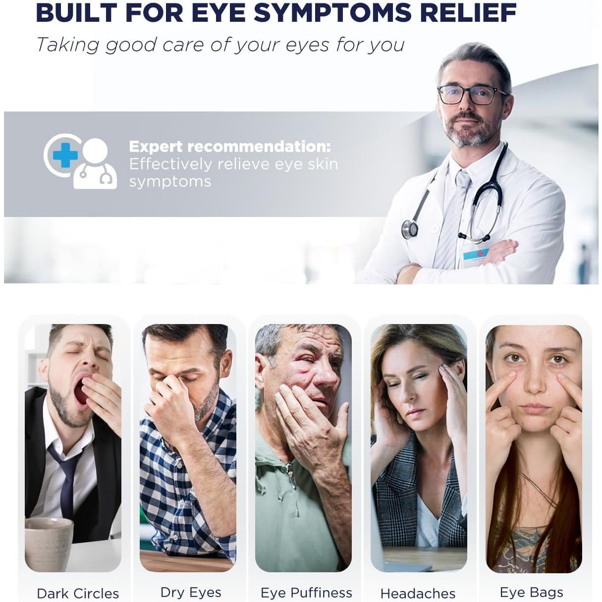 Máscara de Ojos de Gel Frío Luguiic 3D Reutilizable - Alivio para Ojeras y Estrés