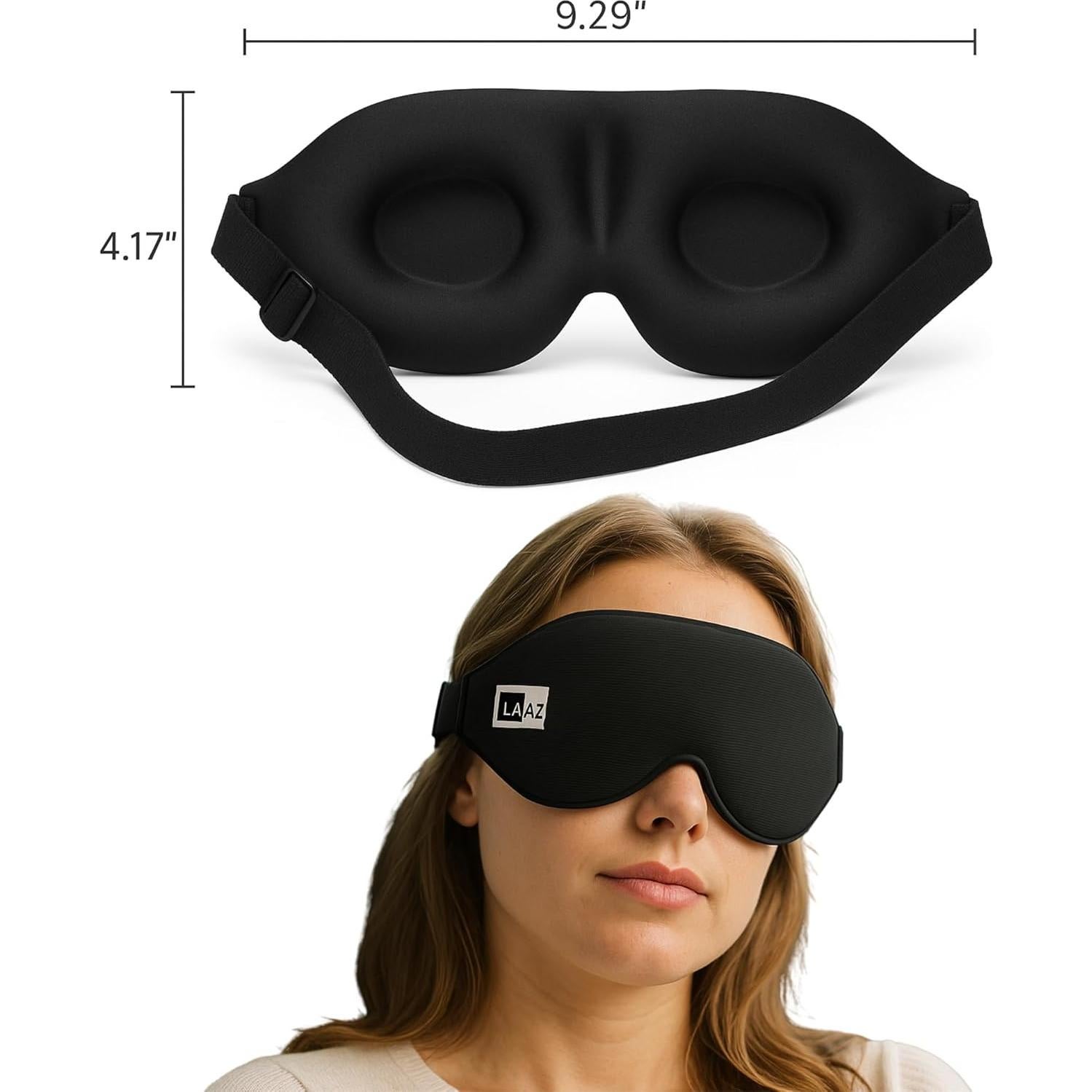 Máscara de Sueño LAAZ con Peso de Seda y Enfriamiento