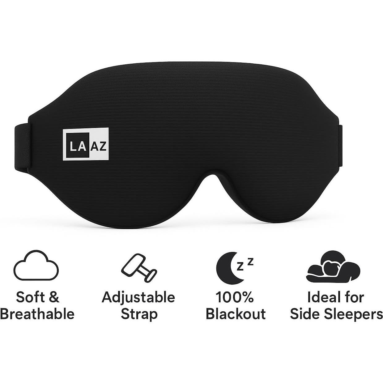 Máscara de Sueño LAAZ con Peso de Seda y Enfriamiento