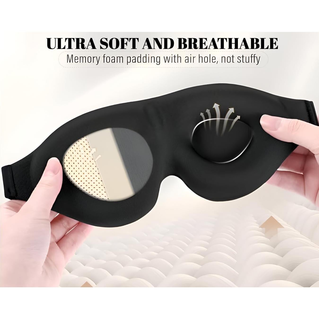 Máscara de Sueño LAAZ con Peso de Seda y Enfriamiento