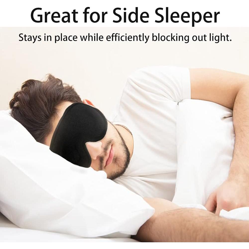 Máscara de Sueño Zizwe 3D Contorneada Lavable Ajustable