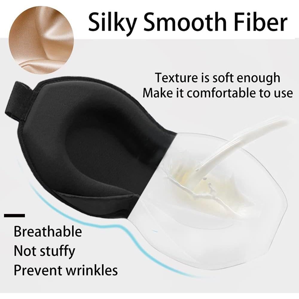 Máscara de Sueño Zizwe 3D Contorneada Lavable Ajustable