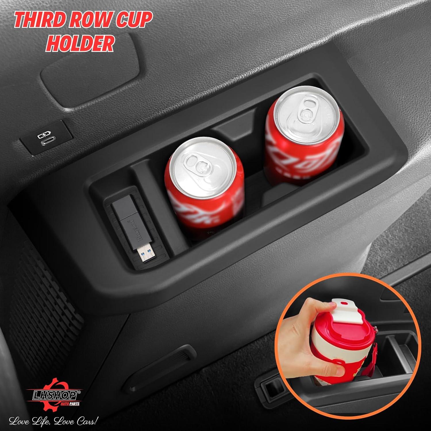 Inserto Soporte para Tazas Toyota Land Cruiser 2024-2025 Negro