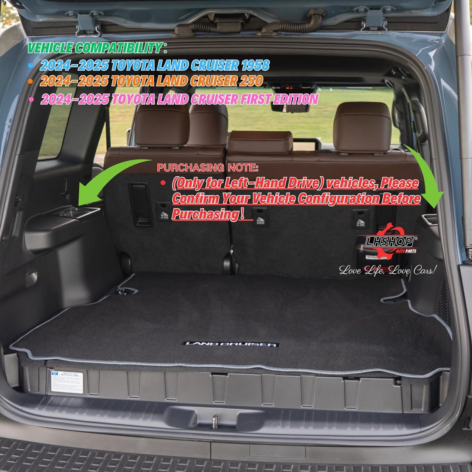 Inserto Soporte para Tazas Toyota Land Cruiser 2024-2025 Negro