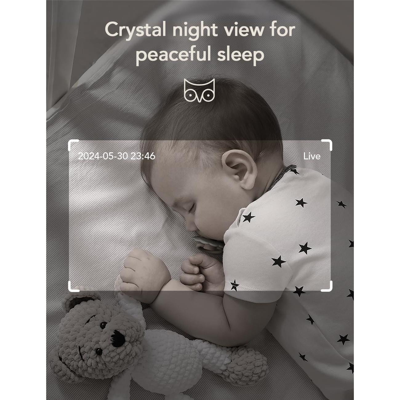 Monitor Inteligente para Bebés Nooie 2K con Audio y WiFi