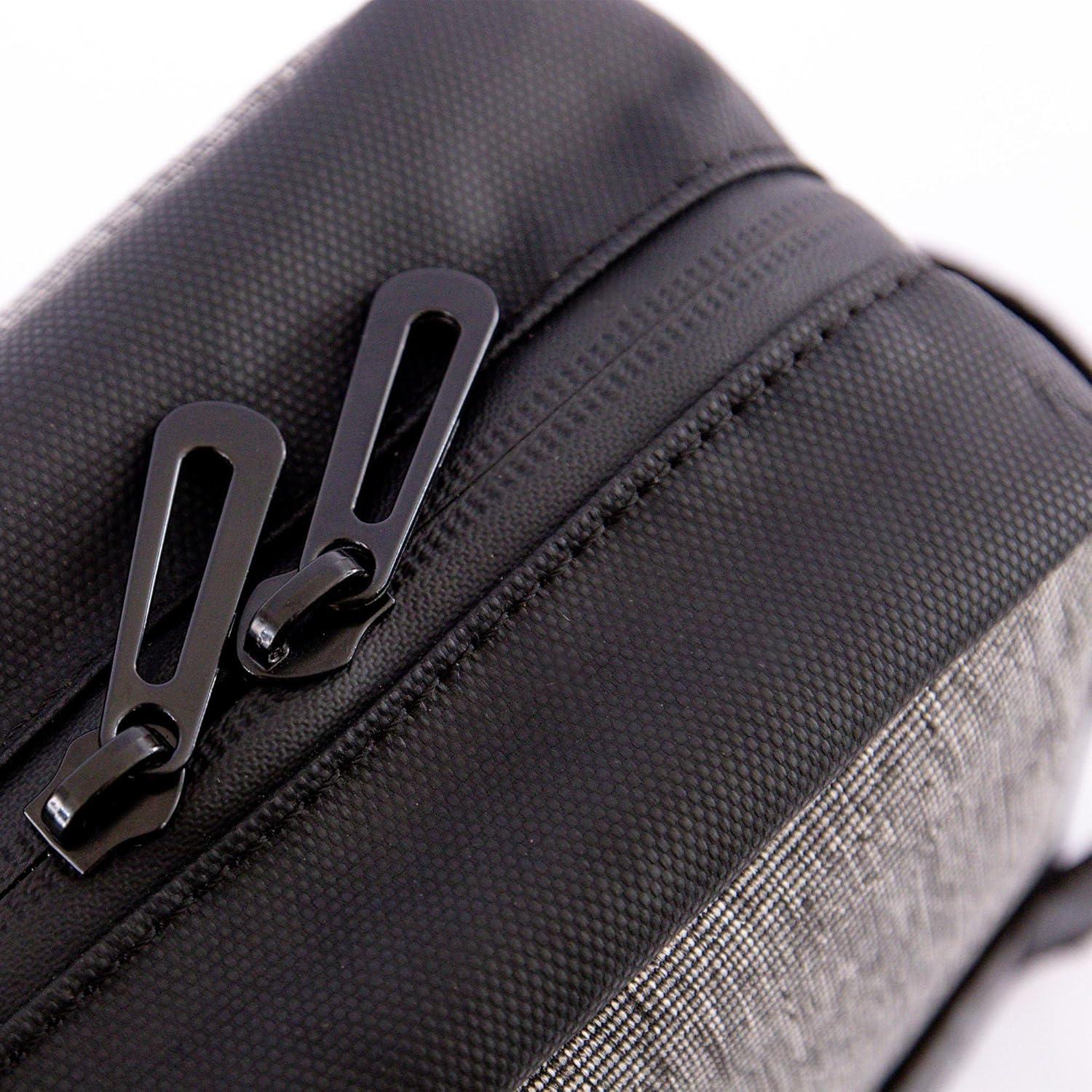 RadioShack Small Electronic Organizer Travel Case, Tablet Carrying Case and Storage Organizer for Smartphones, Chargers, Earphones, Cables, and More, Black