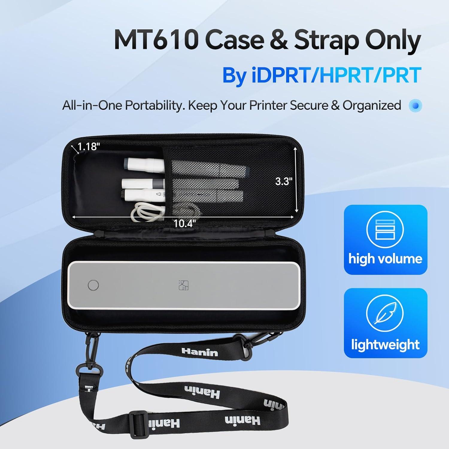 Funda organizadora PRT MT610 para impresora térmica portátil