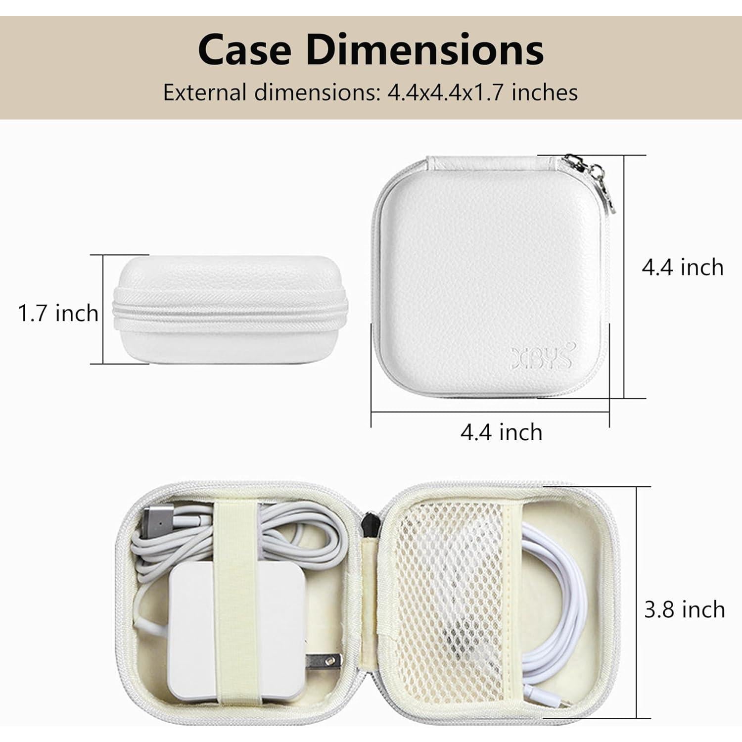 Funda de Cargador Linpr para MacBook - Estuche Organizador Blanco M