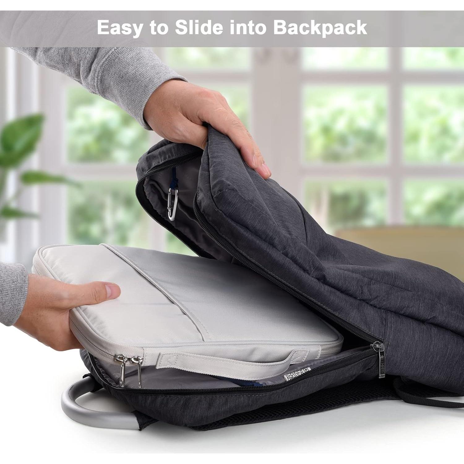 Organizador Funda de Viaje MoonV para iPad 11" Gris Blanco