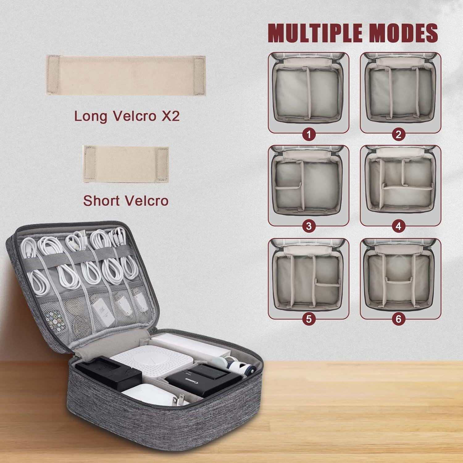 Organizador Electrónico de Viaje XINGXINRONG Doble Capa 25.5x19x9cm