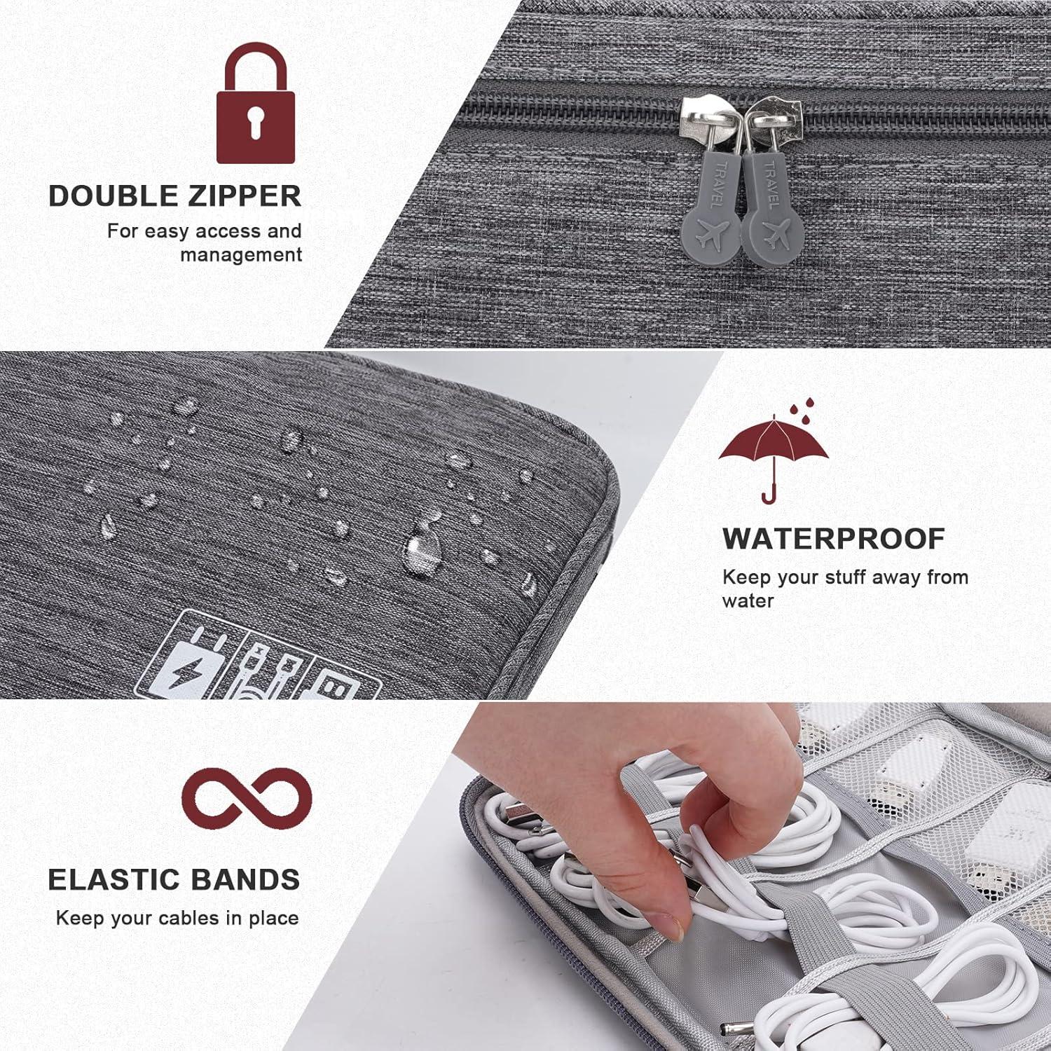 Organizador Electrónico de Viaje XINGXINRONG Doble Capa 25.5x19x9cm