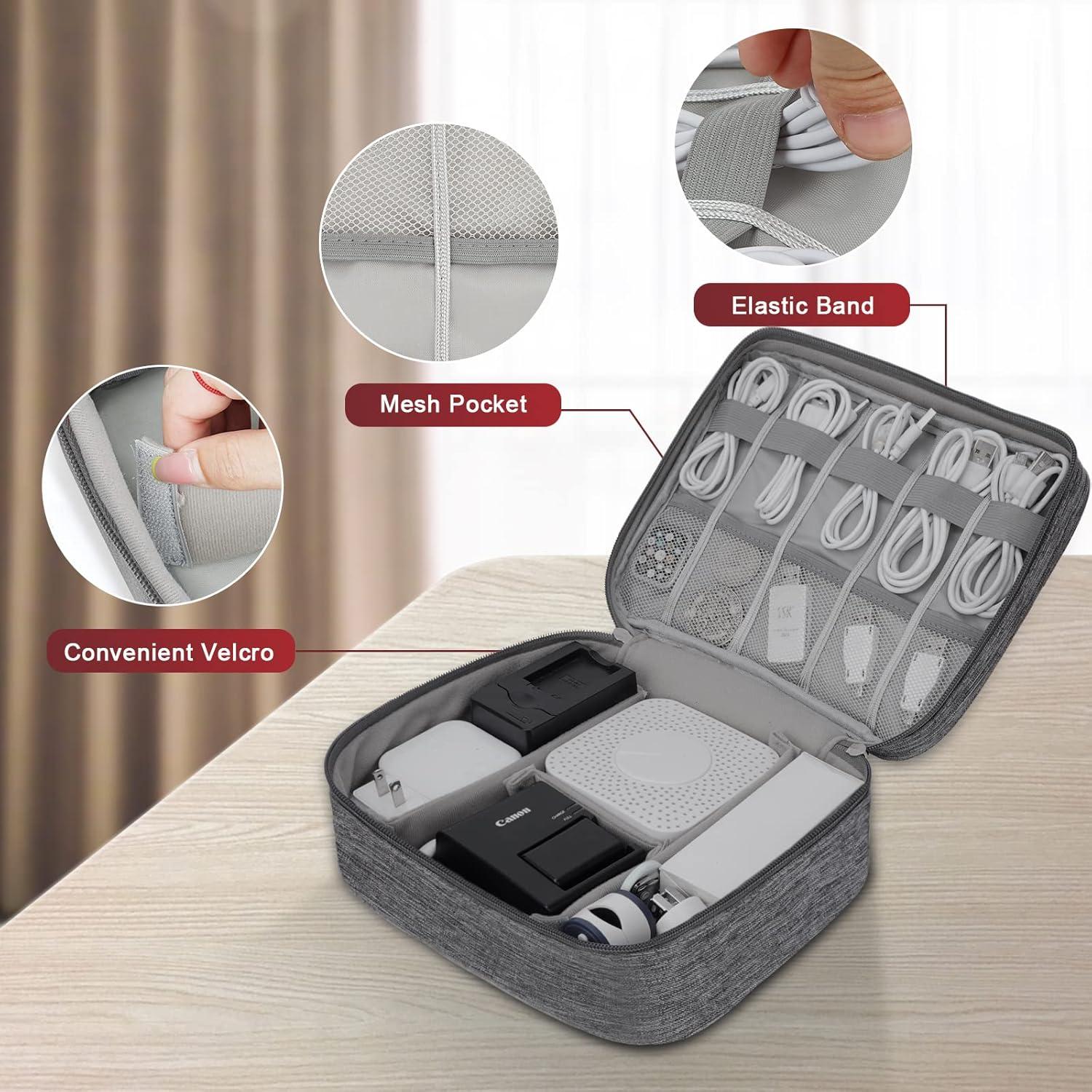 Organizador Electrónico de Viaje XINGXINRONG Doble Capa 25.5x19x9cm