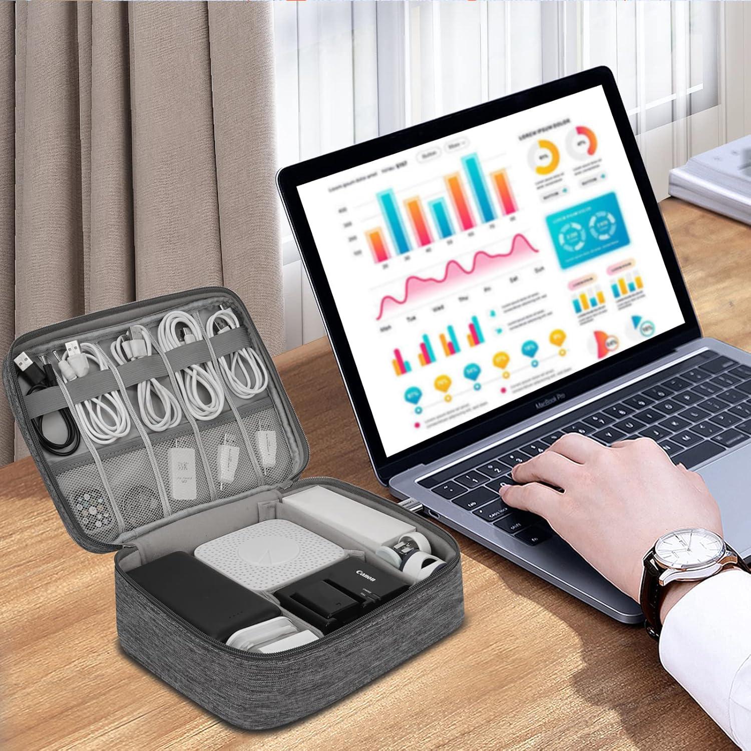 Organizador Electrónico de Viaje XINGXINRONG Doble Capa 25.5x19x9cm