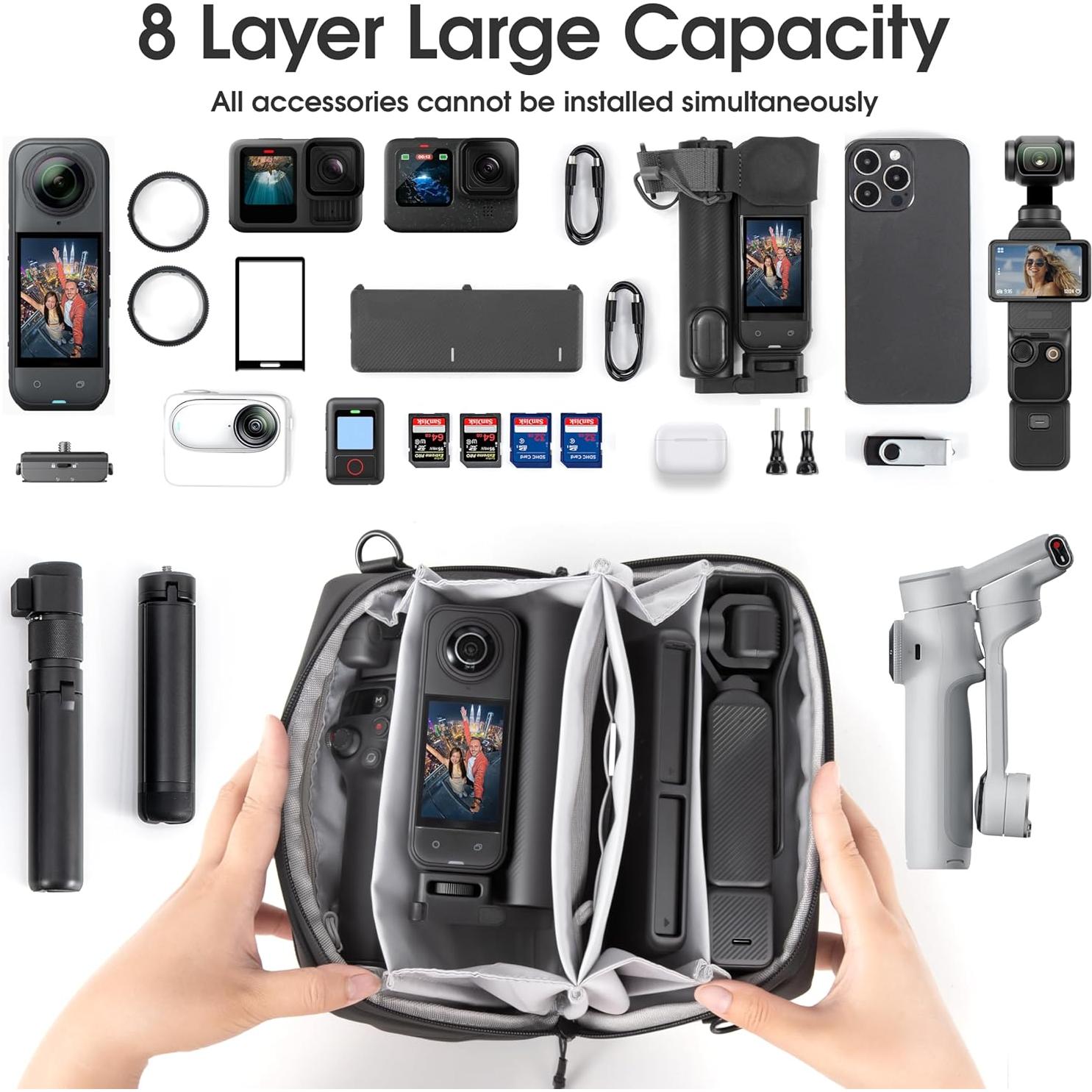 Bolsa de Transporte Suave STARTRC VCR para DJI Osmo y GoPro