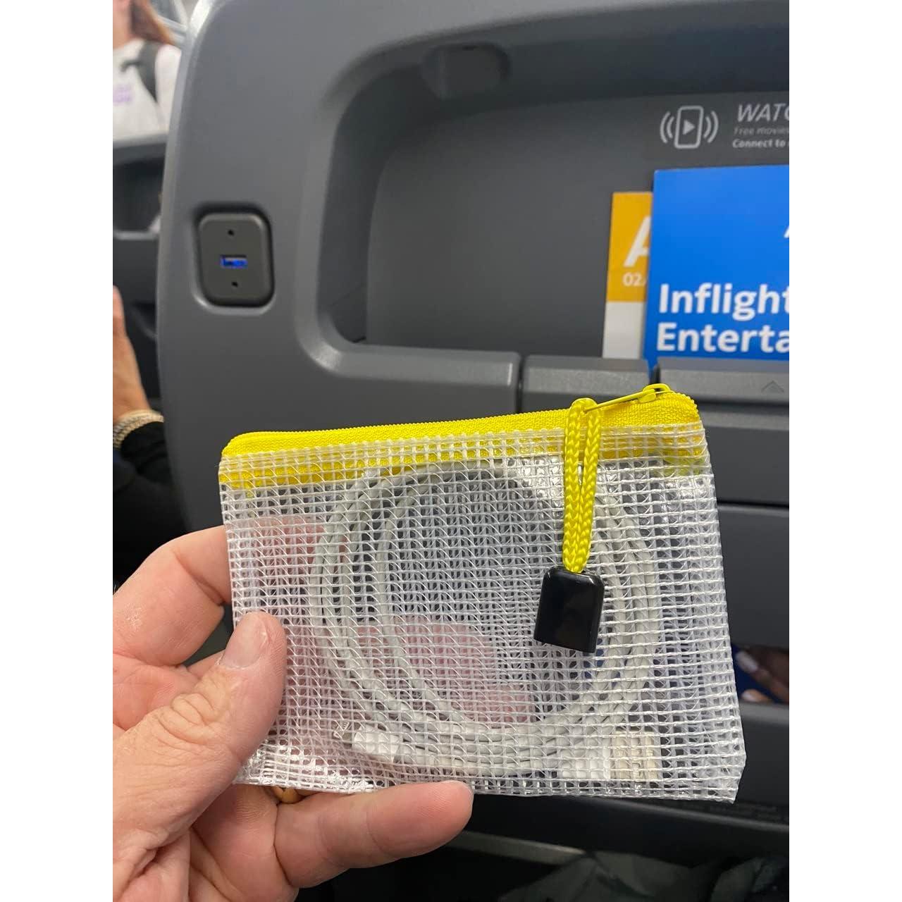 Bolsas Organizadoras de Cables USB - 10.16x12.7 cm - 5 Piezas