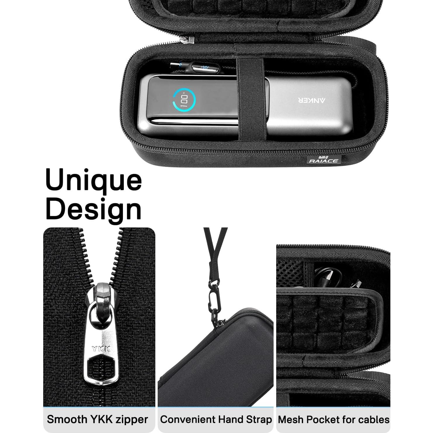 Funda Dura RAIACE para Batería Externa Anker 25,000mAh - Negro