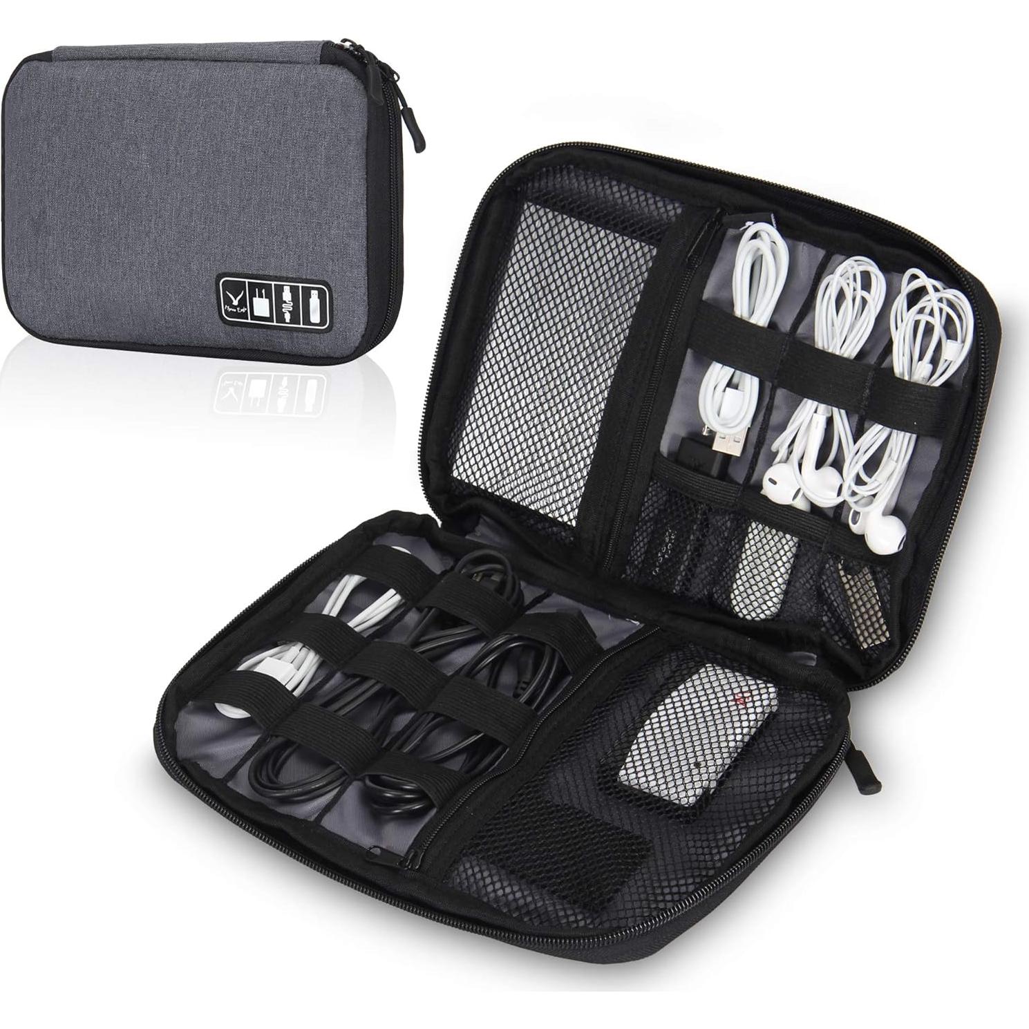 Organizador de Cable Hynes Eagle Gris 24x18 cm para Viajes