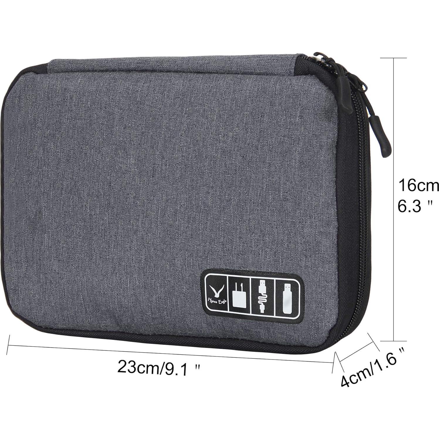 Organizador de Cable Hynes Eagle Gris 24x18 cm para Viajes