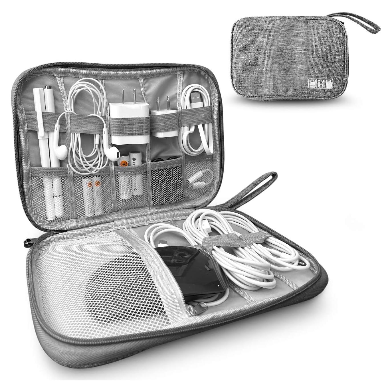 Organizador de Cargadores ToolBay Gris - Bolsa de Viaje Compacta
