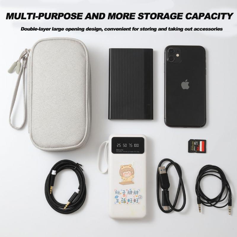 Organizador Electrónico Impermeable de Viaje - 2 Compartimentos Negro