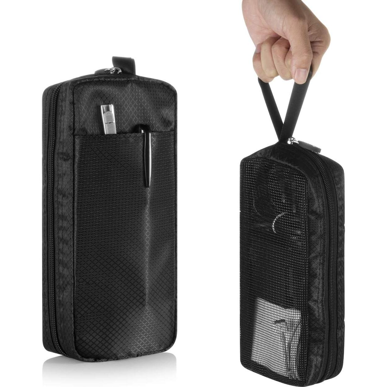 Bolsa Organizador de Cables CM Portátil Negra 23x10x5 cm