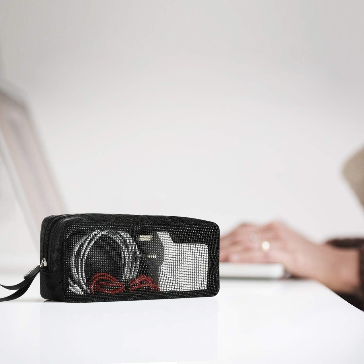 Bolsa Organizador de Cables CM Portátil Negra 23x10x5 cm