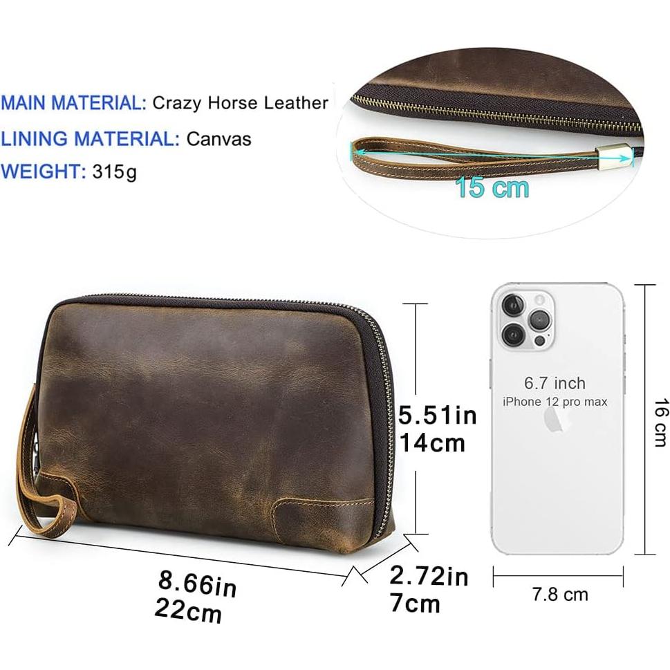 Organizador de Viaje de Cuero Contacts MC1034 para Cables y Accesorios