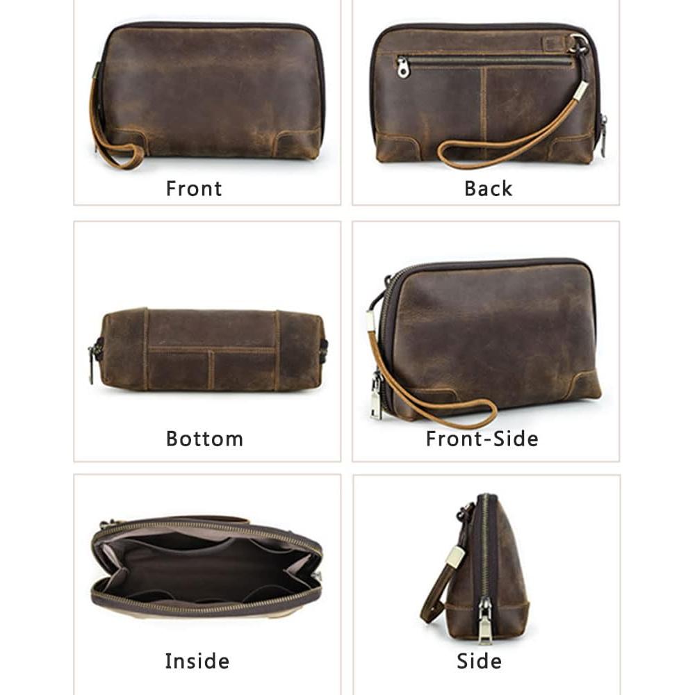 Organizador de Viaje de Cuero Contacts MC1034 para Cables y Accesorios