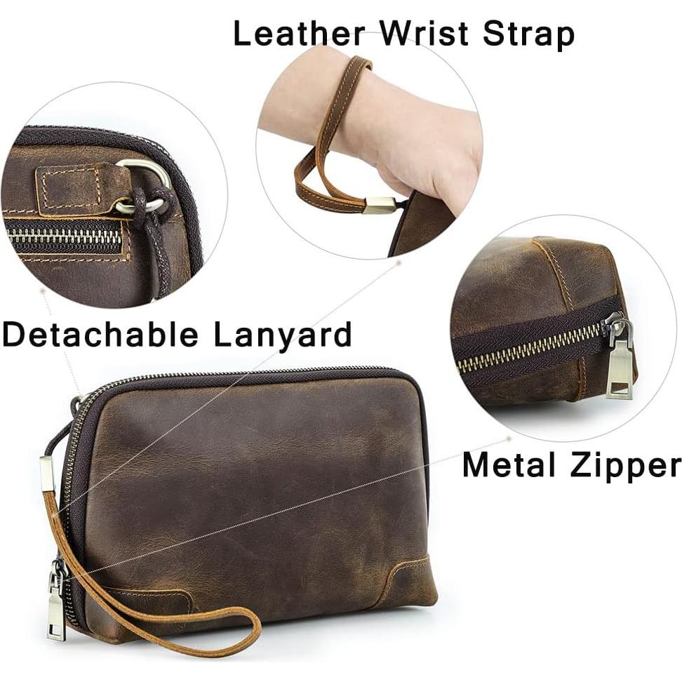 Organizador de Viaje de Cuero Contacts MC1034 para Cables y Accesorios