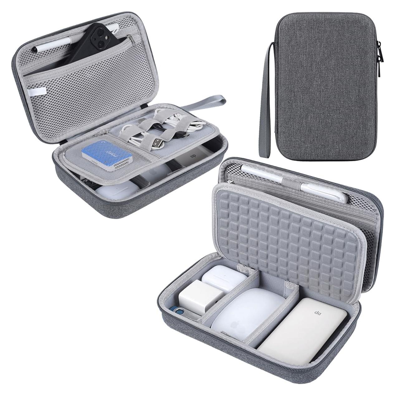 Funda Dura Organizador Electrónico CAAORDKSO Gris Impermeable