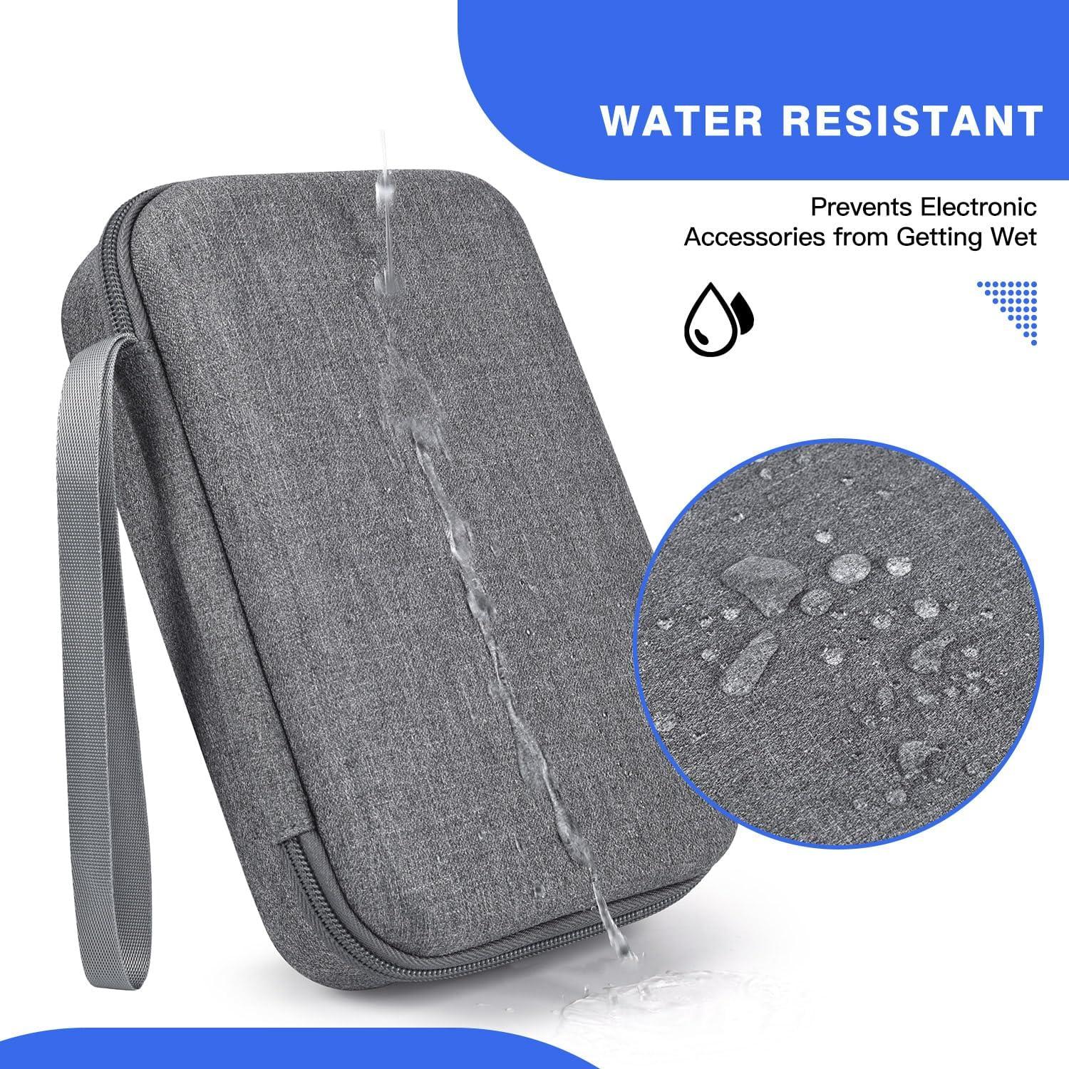 Funda Dura Organizador Electrónico CAAORDKSO Gris Impermeable