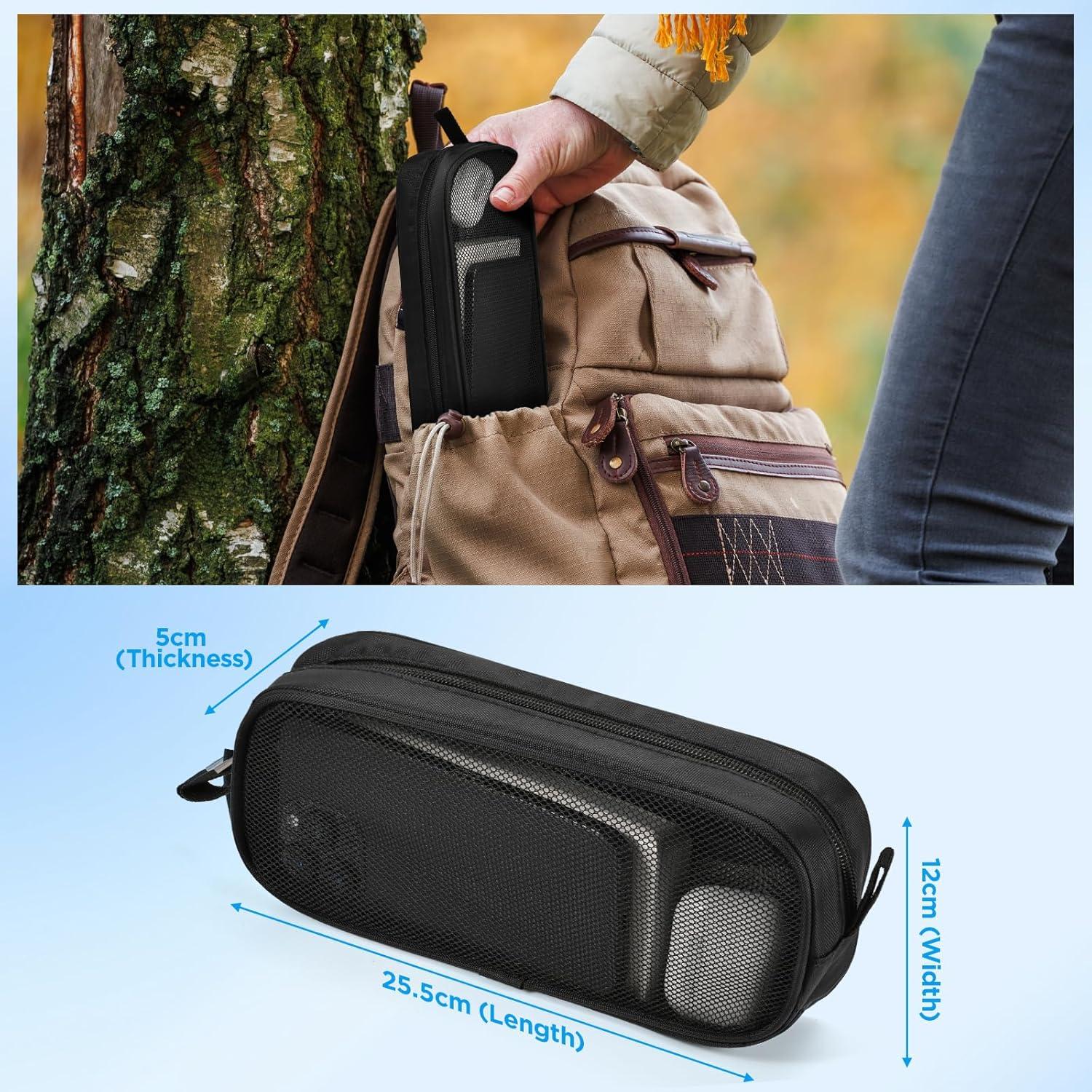 Organizador de Cable de Viaje Bidponds Negro 25.5x12x5 cm