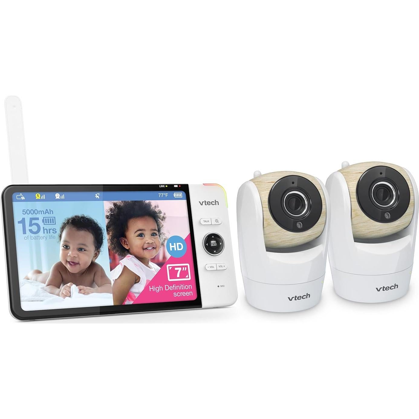 Monitor para Bebés VTech VM919-2HD 7" HD 720p 2 Cámaras