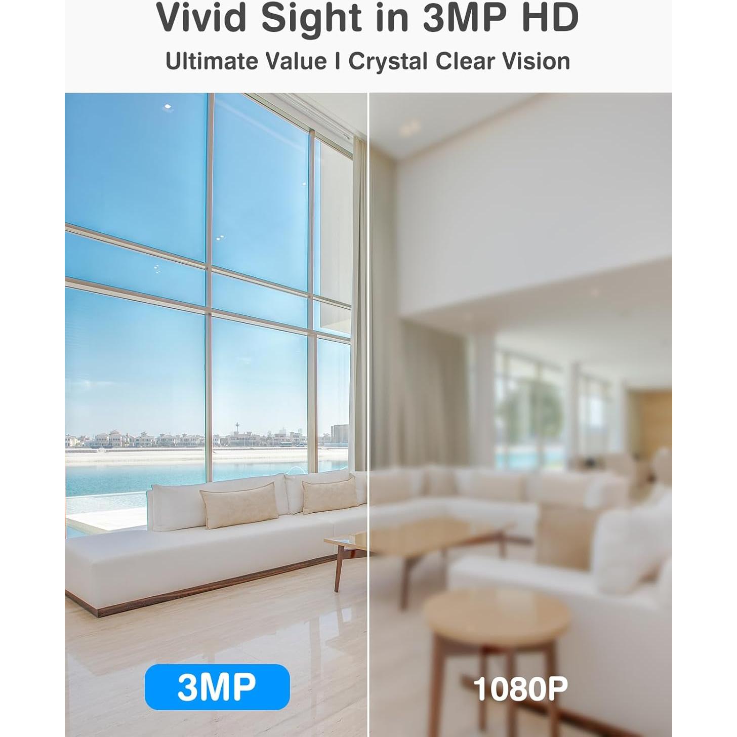 Cámara ANNKE 2K Interior WiFi 360° con Audio Bidireccional