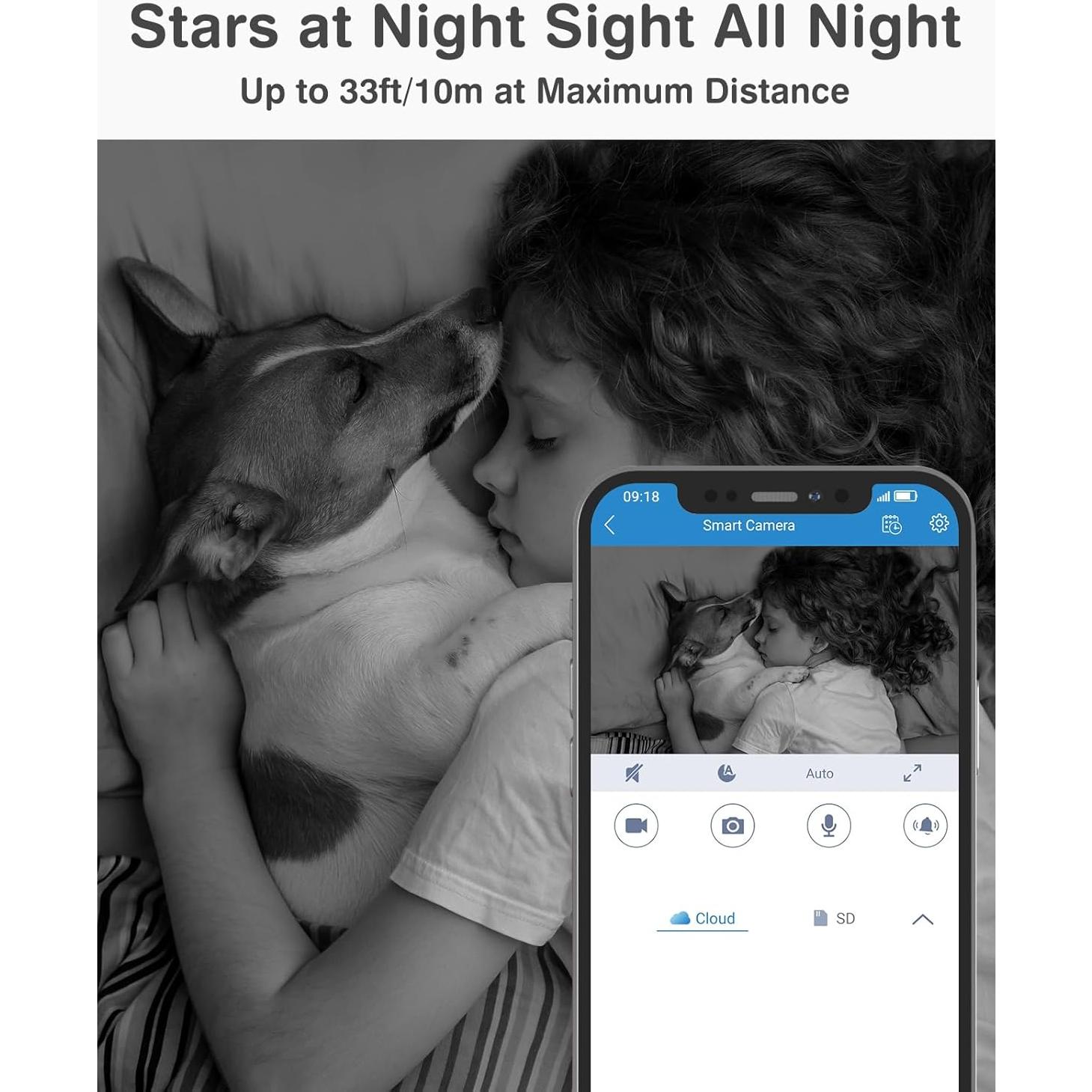 Cámara ANNKE 2K Interior WiFi 360° con Audio Bidireccional