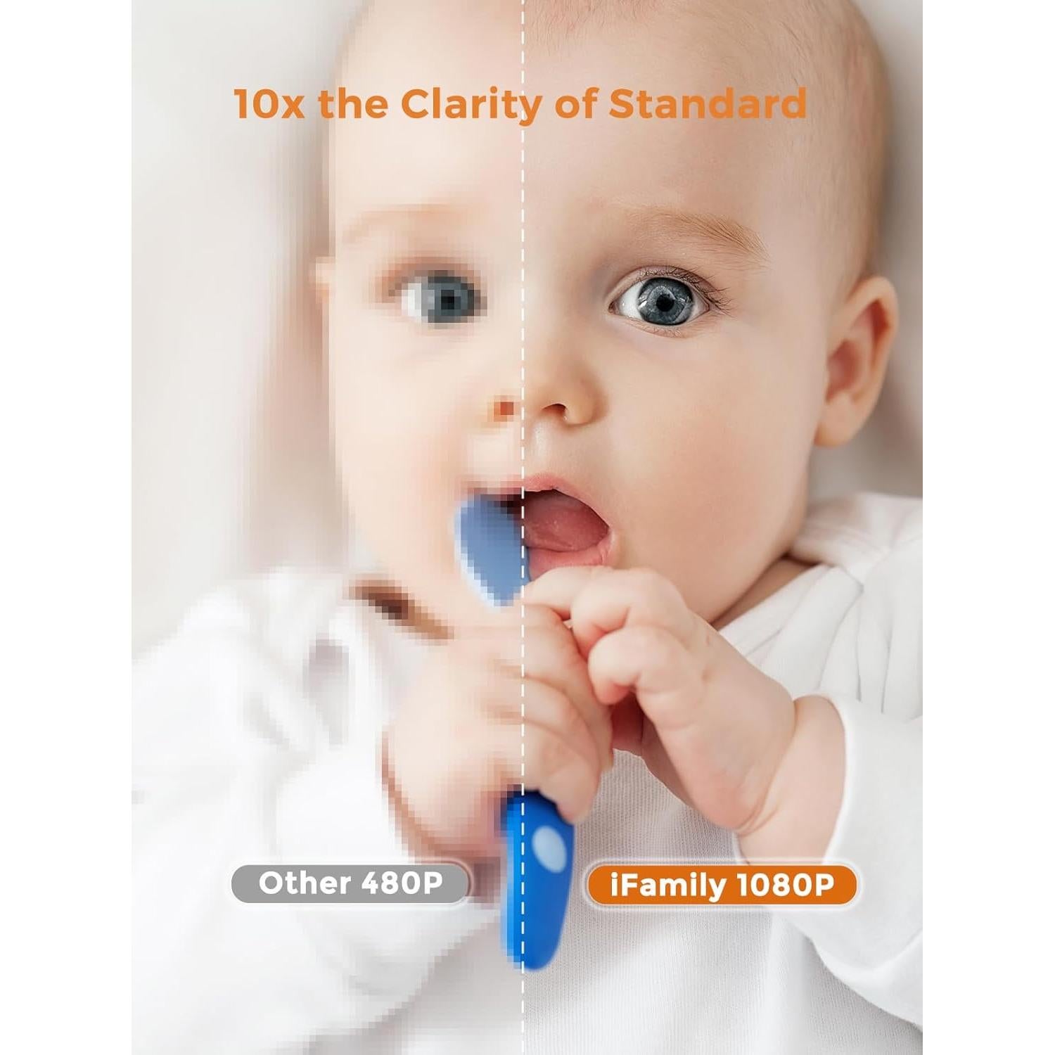 Monitor para Bebés iFamily SM70A 7" HD con 2 Cámaras 1080P