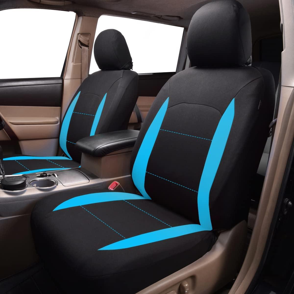 Cubiertas de Asiento de Coche Flying Banner Universal Negro/Azul