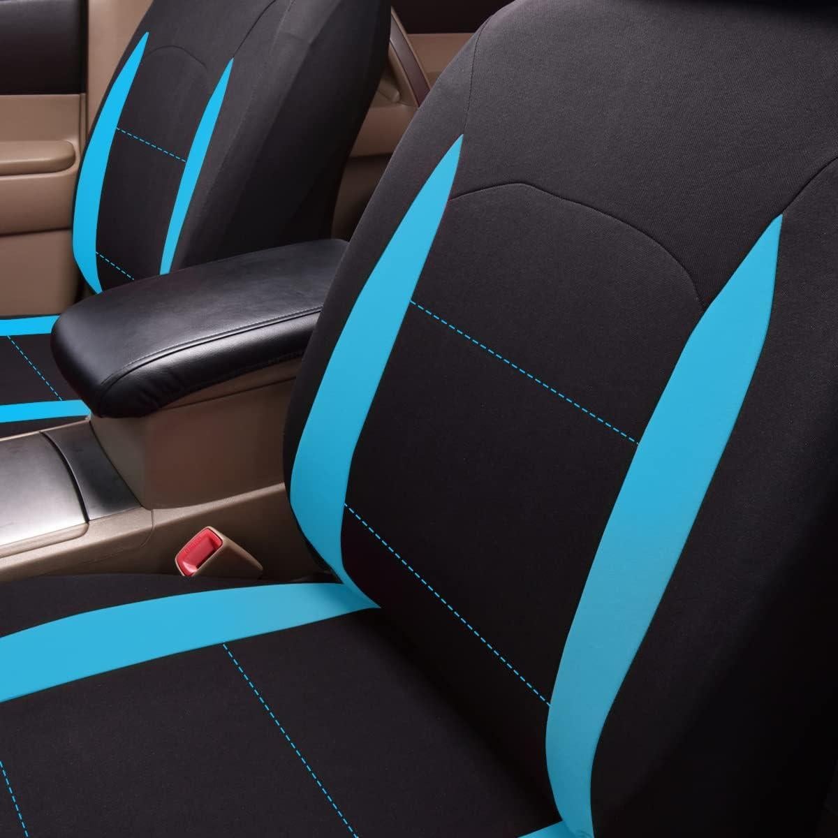 Cubiertas de Asiento de Coche Flying Banner Universal Negro/Azul