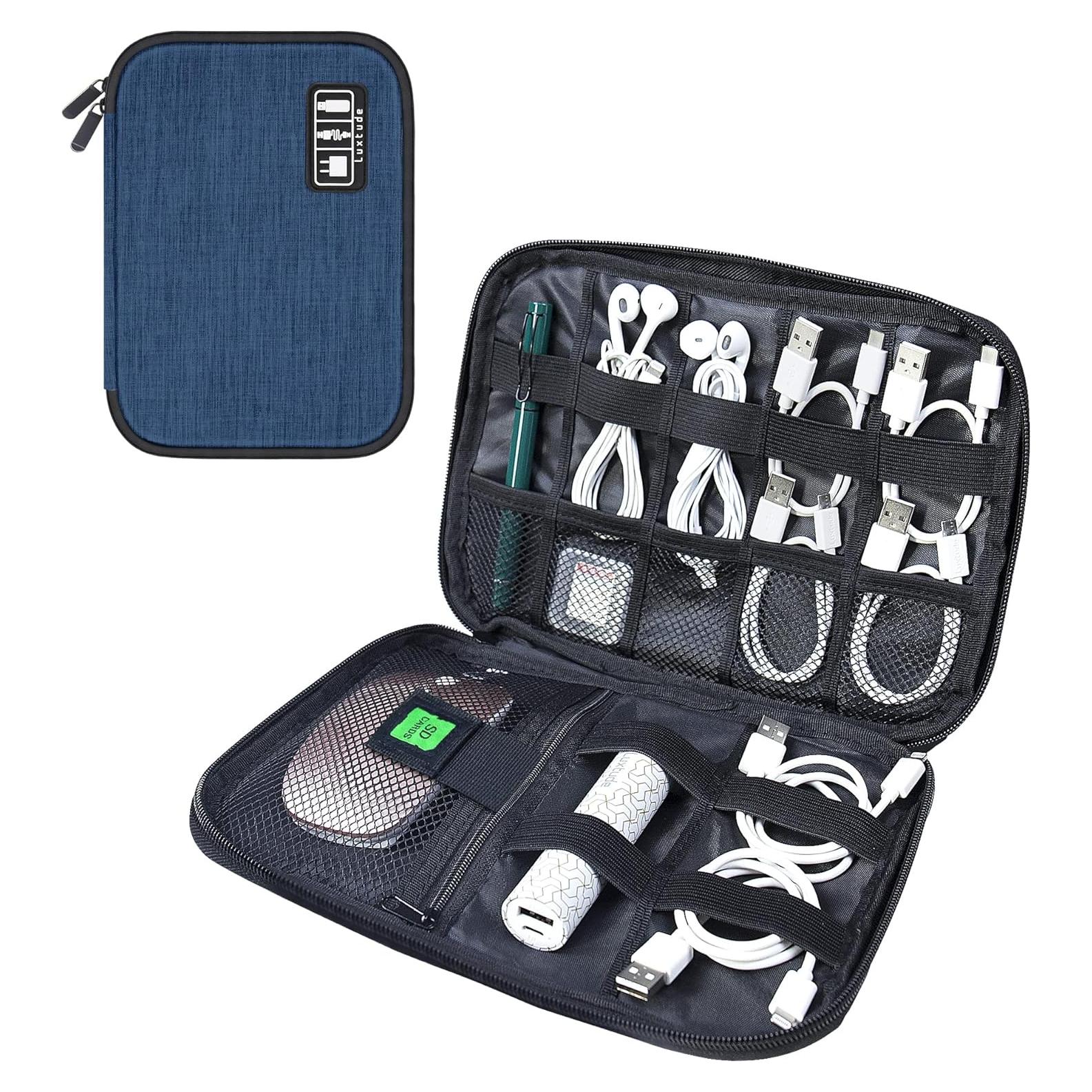 Organizador Electrónico Luxtude Funda de Viaje Pequeña Azul