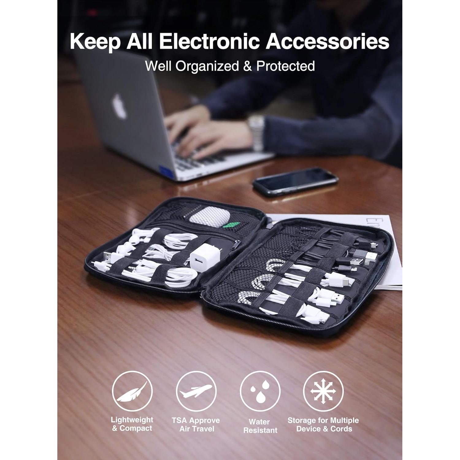 Organizador Electrónico Luxtude Funda de Viaje Pequeña Azul