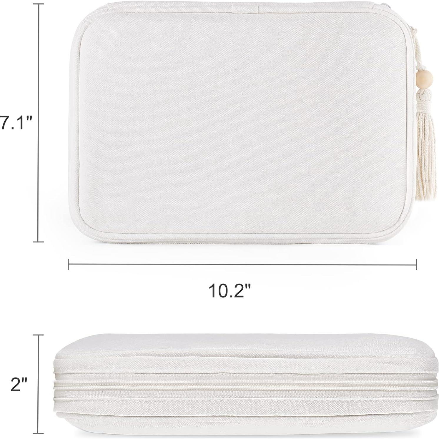 Organizador de Accesorios Electrónicos Mkono Mediano Algodón Blanco